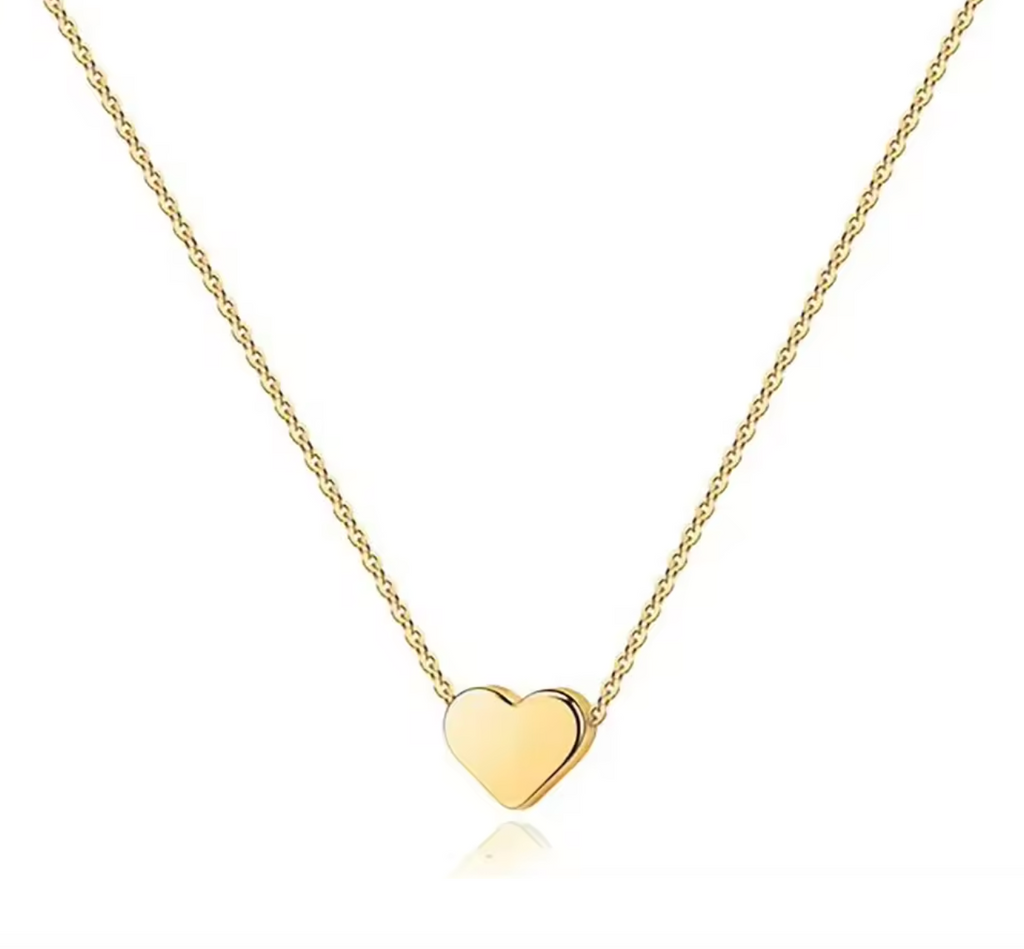 Gold & Silver Plated Heart Necklace
