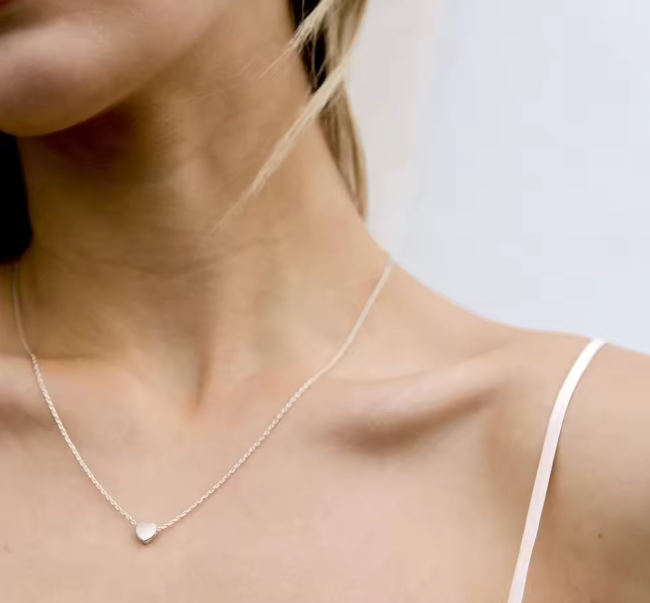 Gold & Silver Plated Heart Necklace