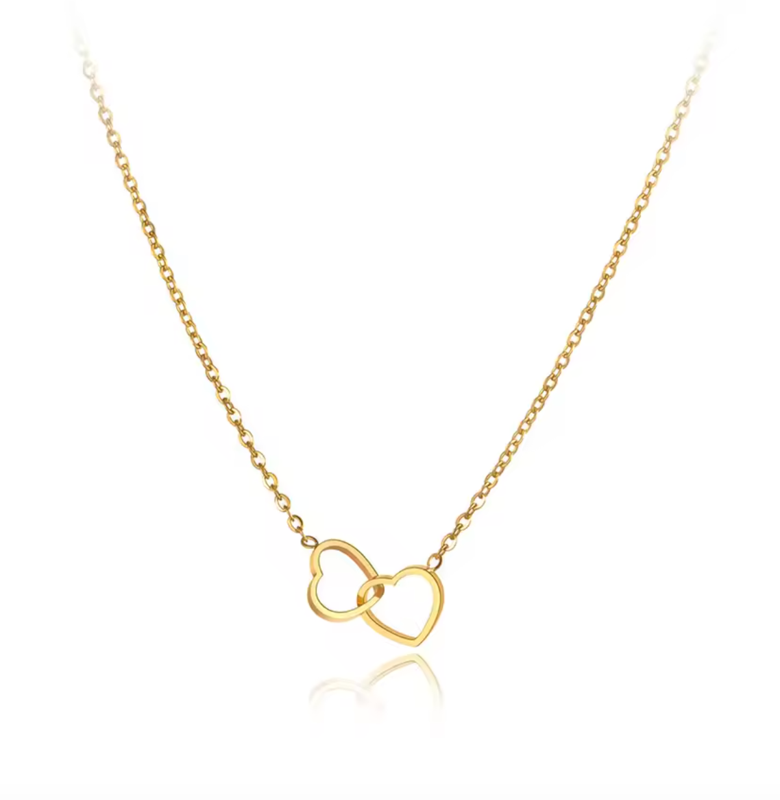 Lokaer Double Heart Choker Necklace