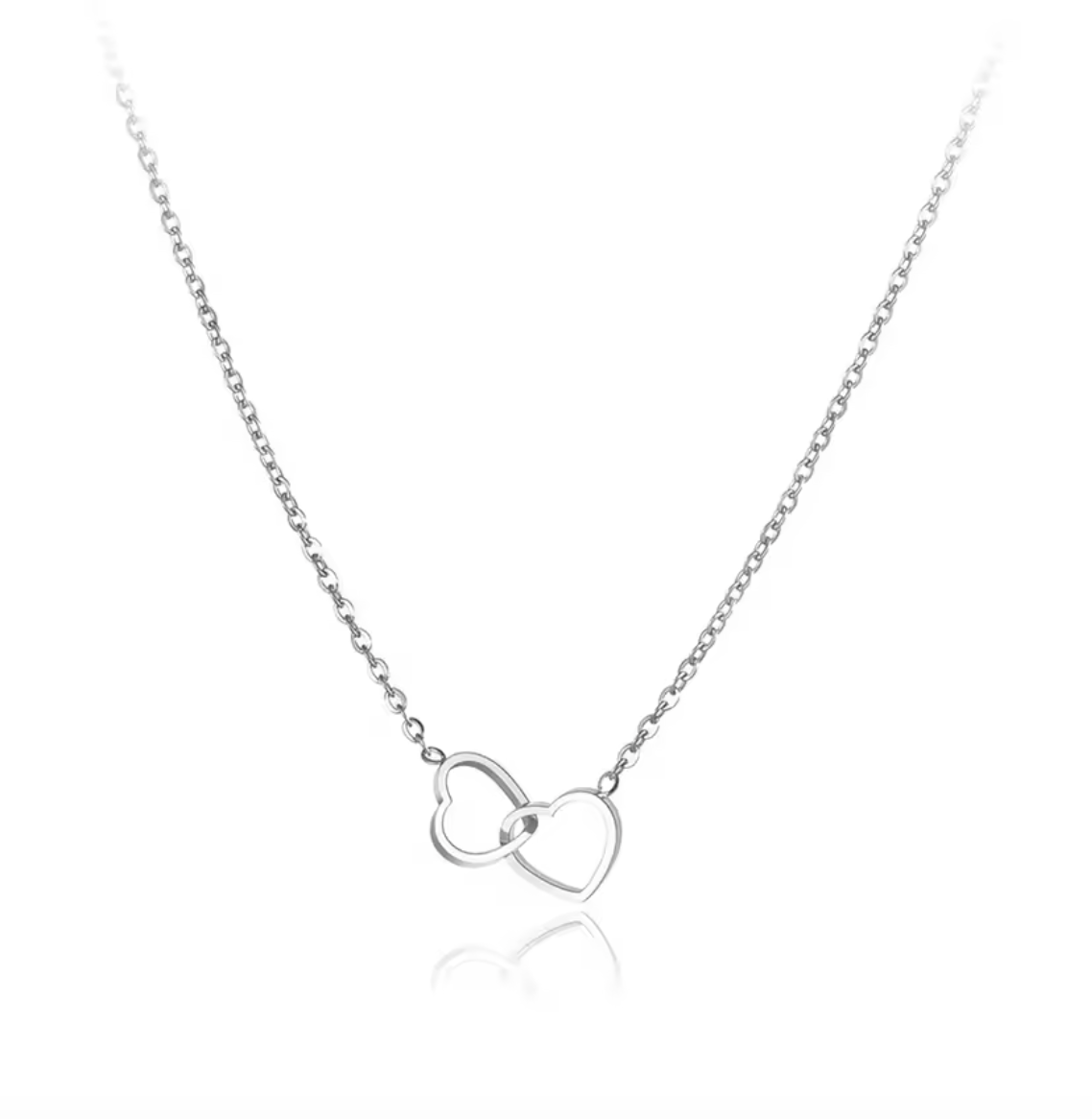 Lokaer Double Heart Choker Necklace