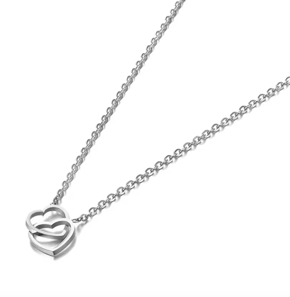 Lokaer Double Heart Choker Necklace